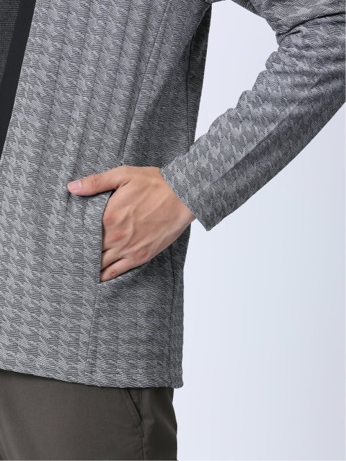 リンクスジャガード千鳥 ボタンレスカーディガン