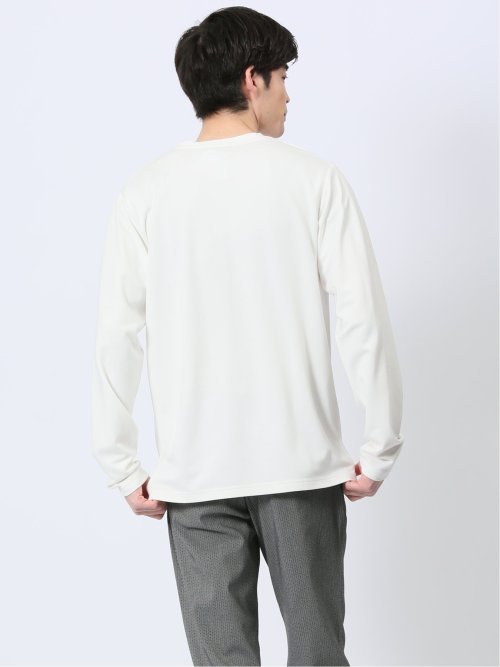 メランジポンチ Vネック長袖Tシャツ