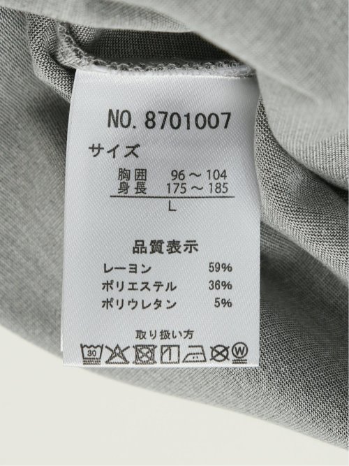 メランジポンチ Vネック長袖Tシャツ