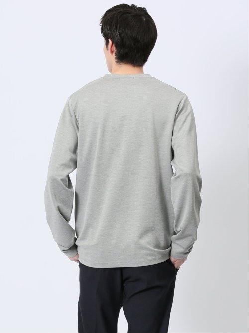 メランジポンチ Vネック長袖Tシャツ