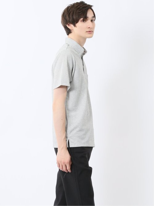 ドビーメッシュ ボタンダウン半袖ポロシャツ
