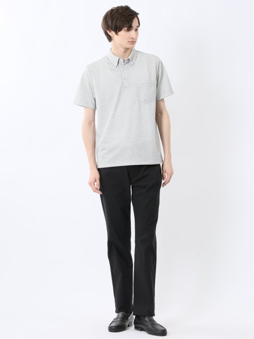 ドビーメッシュ ボタンダウン半袖ポロシャツ