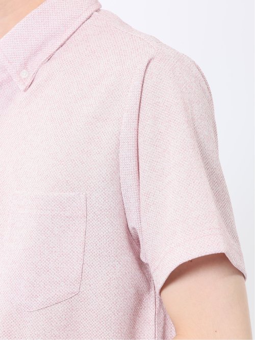 ドビーメッシュ ボタンダウン半袖ポロシャツ