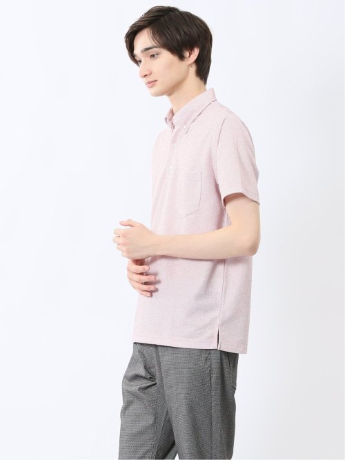 ドビーメッシュ ボタンダウン半袖ポロシャツ