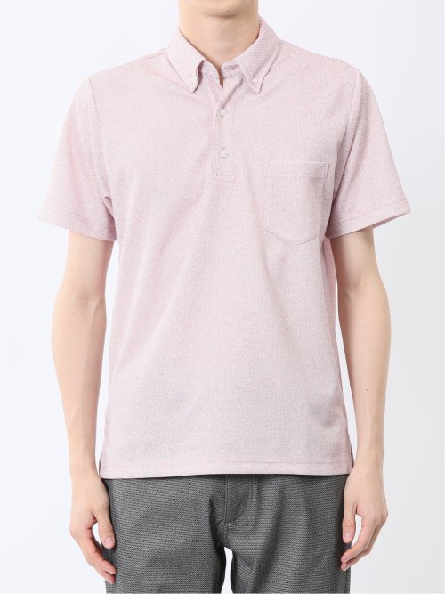 ドビーメッシュ ボタンダウン半袖ポロシャツ