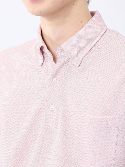 ドビーメッシュ ボタンダウン半袖ポロシャツ