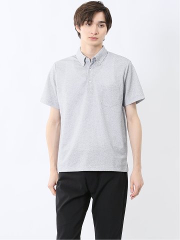 ドビーメッシュ ボタンダウン半袖ポロシャツ