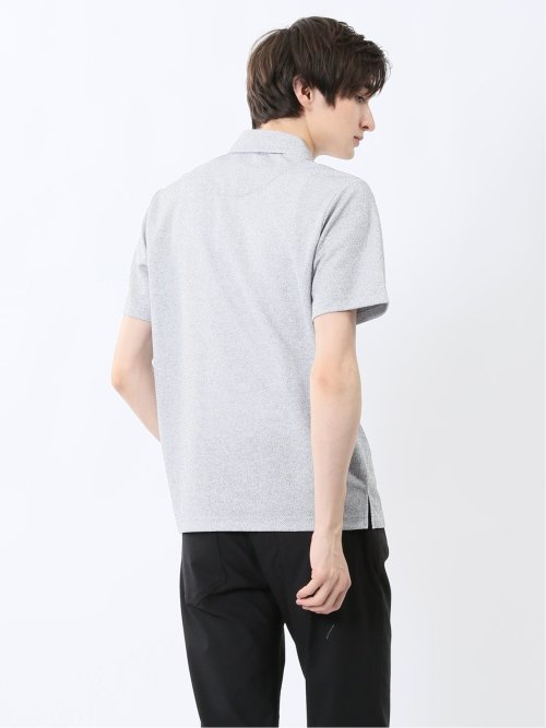 ドビーメッシュ ボタンダウン半袖ポロシャツ