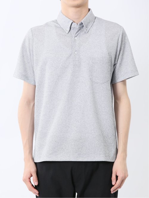 ドビーメッシュ ボタンダウン半袖ポロシャツ