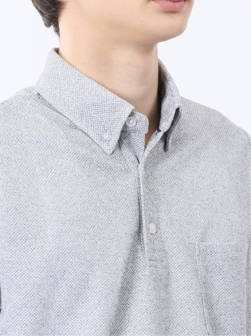 ドビーメッシュ ボタンダウン半袖ポロシャツ