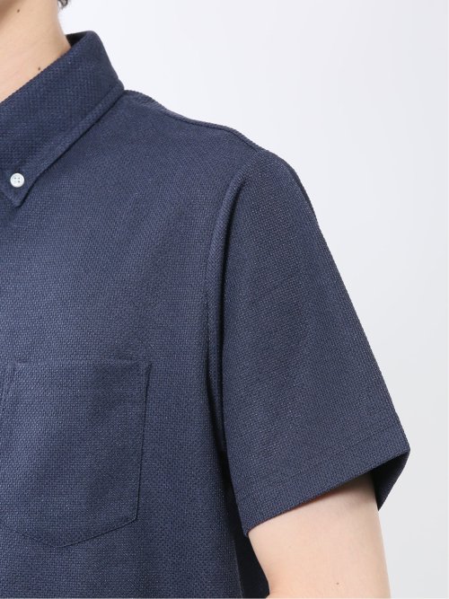 ドビーメッシュ ボタンダウン半袖ポロシャツ