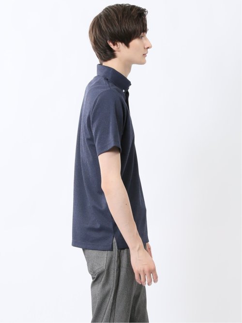 ドビーメッシュ ボタンダウン半袖ポロシャツ