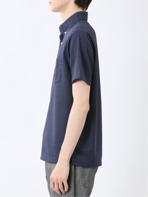 ドビーメッシュ ボタンダウン半袖ポロシャツ