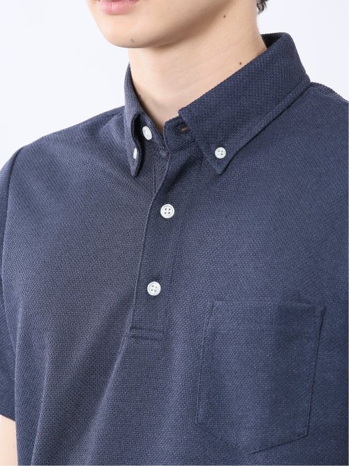 ドビーメッシュ ボタンダウン半袖ポロシャツ