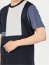 異素材切替 クルーネック半袖Ｔシャツ