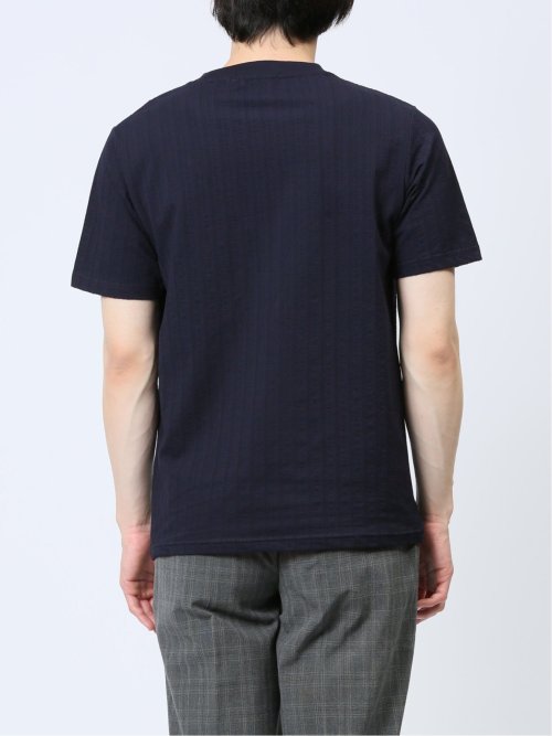 カットサッカー クルーネック半袖Tシャツ