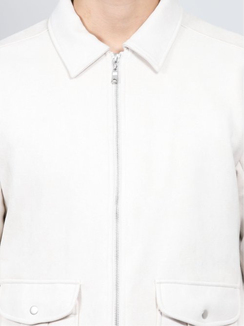 ストレッチ フェイクスエード A-2アウター