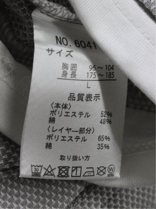 さまになる フェイクレイヤード キーネック半袖Tシャツ