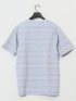 タックボーダー ダブルVネック半袖Ｔシャツ