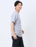 タックボーダー ダブルVネック半袖Ｔシャツ