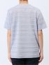 タックボーダー ダブルVネック半袖Ｔシャツ