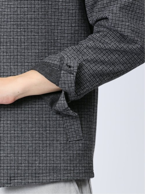 ジャガードチェック スタンドジャケット