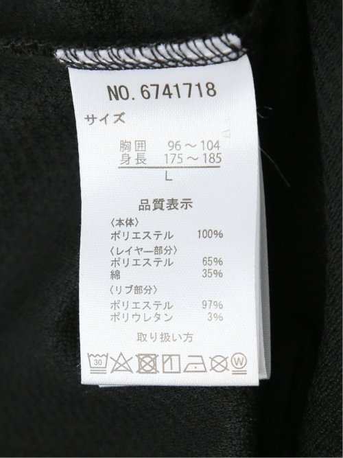 さまになる フェイクレイヤード クルーネック長袖Tシャツ