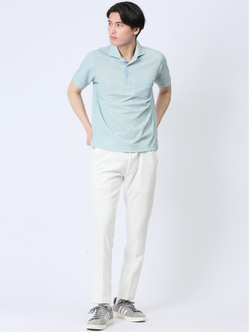 吸水速乾 ドビーメッシュ鹿の子 半袖ポロシャツ