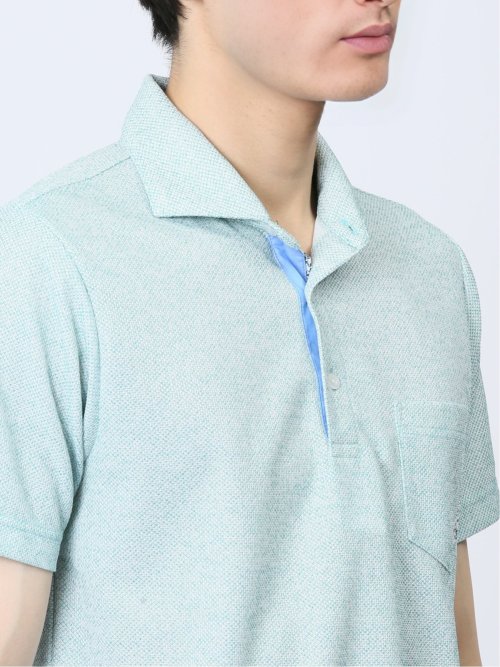 吸水速乾 ドビーメッシュ鹿の子 半袖ポロシャツ