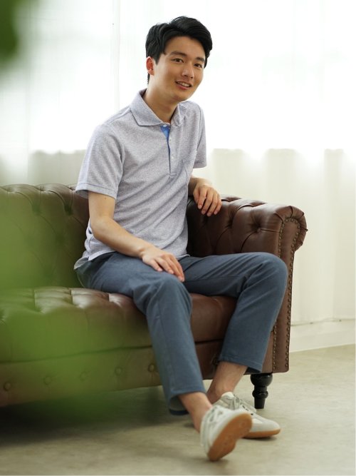 吸水速乾 ドビーメッシュ鹿の子 半袖ポロシャツ