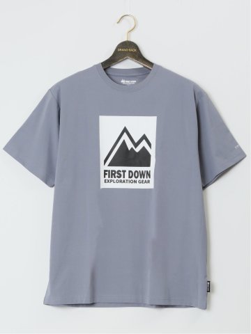 【大きいサイズ】ファーストダウン/FIRST DOWN 軽量撥水 クルーネック半袖Tシャツ