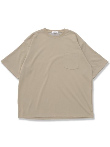 【大きいサイズ】KAITEKI+ 胸ポケット付き クルーネック半袖Tシャツ