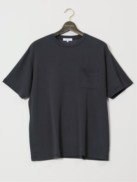 【大きいサイズ】KAITEKI+ ポケット付 クルーネック半袖Tシャツ