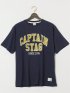 【大きいサイズ】キャプテンスタッグ/CAPTAIN STAG ビンテージプリント クルーネック半袖Ｔシャツ