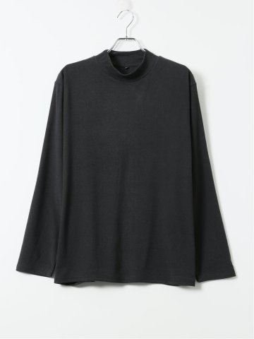 【大きいサイズ】KAITEKI+ Tシャツ メンズ 長袖 ストレッチ 起毛 ハイネック フラッフィースムース