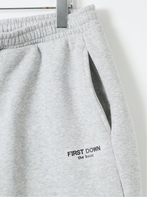 【大きいサイズ】ファーストダウン パンツ メンズ 裏起毛 綿混 スエット イージー セットアップ可能
