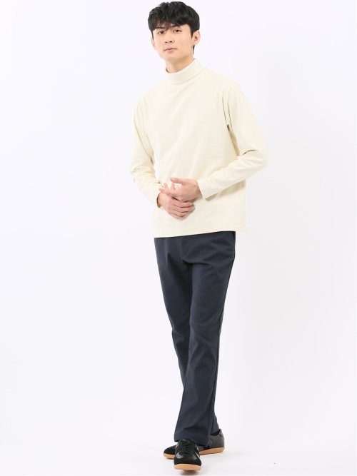 【WEB限定】KAITEKI+ フラッフィースムース タートルネック長袖Tシャツ