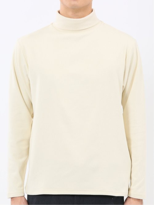 【WEB限定】KAITEKI+ フラッフィースムース タートルネック長袖Tシャツ