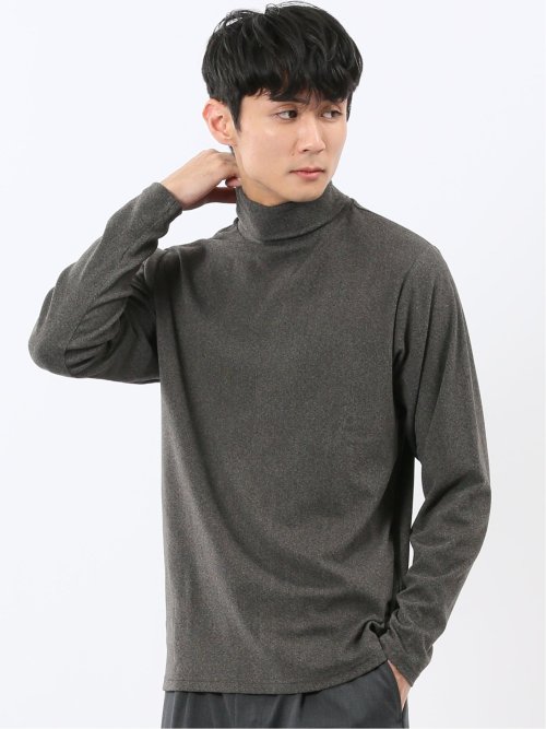 【WEB限定】KAITEKI+ フラッフィースムース タートルネック長袖Tシャツ