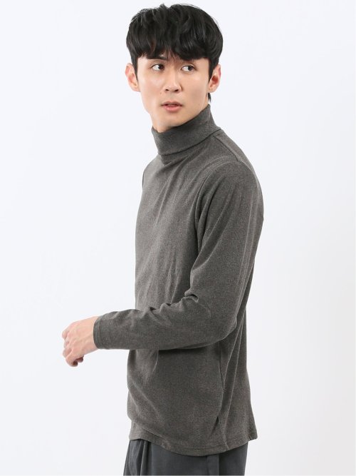 【WEB限定】KAITEKI+ フラッフィースムース タートルネック長袖Tシャツ