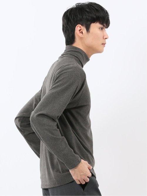 【WEB限定】KAITEKI+ フラッフィースムース タートルネック長袖Tシャツ