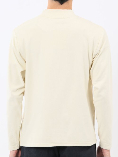 【WEB限定】KAITEKI+ フラッフィースムース モックネック長袖Tシャツ