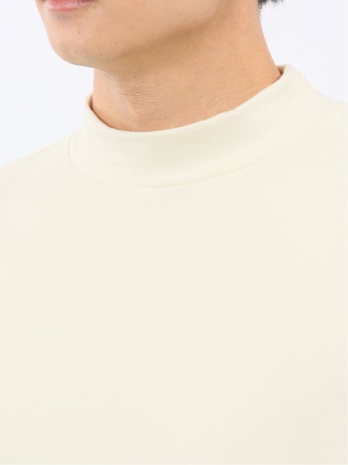 【WEB限定】KAITEKI+ フラッフィースムース モックネック長袖Tシャツ