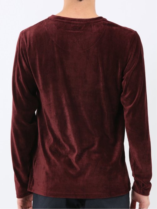 【WEB限定】CERONIAS ストレッチコール クルーネック長袖Tシャツ