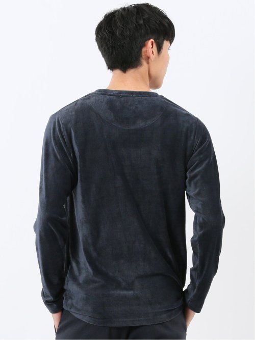 【WEB限定】CERONIAS ストレッチコール クルーネック長袖Tシャツ