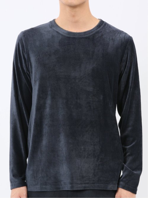 【WEB限定】CERONIAS ストレッチコール クルーネック長袖Tシャツ