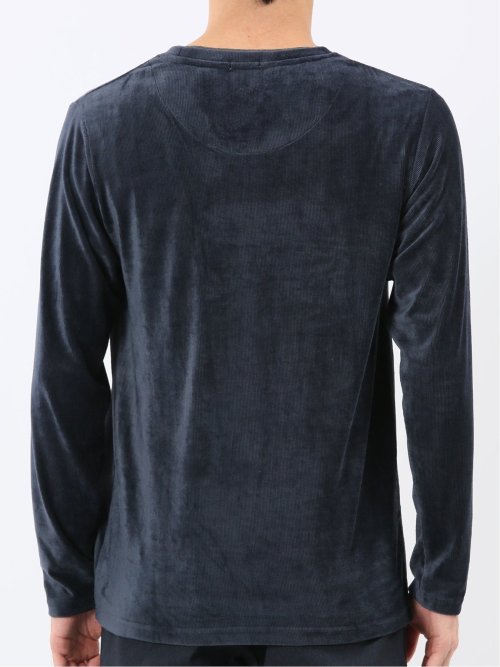 【WEB限定】CERONIAS ストレッチコール クルーネック長袖Tシャツ