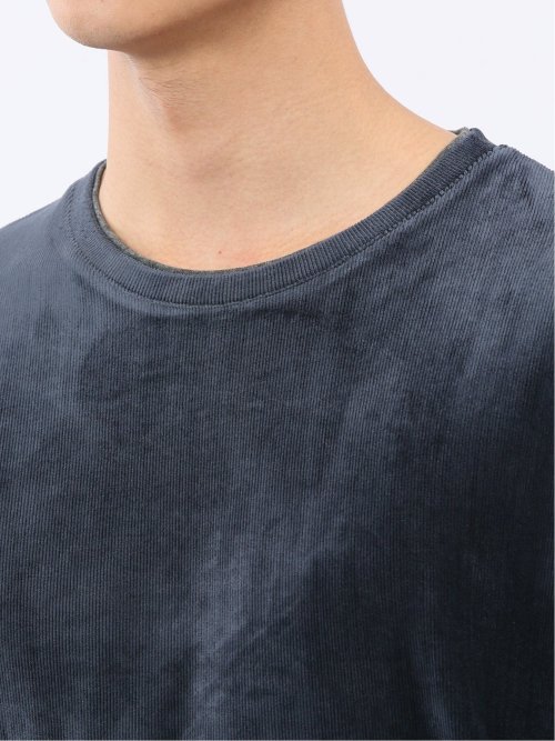 【WEB限定】CERONIAS ストレッチコール クルーネック長袖Tシャツ