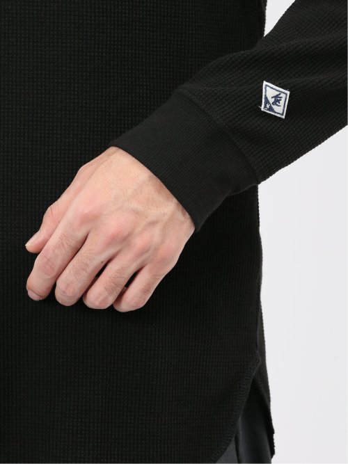 【WEB限定】KAITEKI+ ストレッチワッフル モックネック長袖Tシャツ