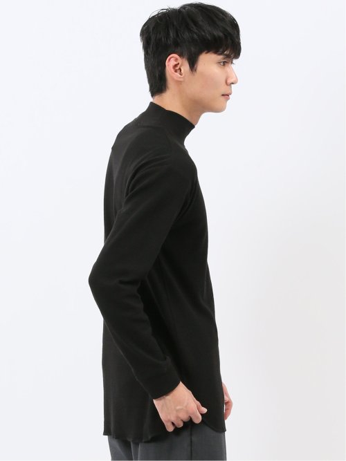 【WEB限定】KAITEKI+ ストレッチワッフル モックネック長袖Tシャツ